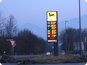Tagesaktuelle Benzinpreise (Reischenhart bei Rosenheim)