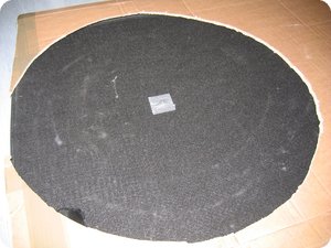 Ausgeschnitten: Kreis mit 630 mm Durchmesser