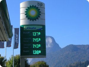 Tagesaktuelle Kraftstoffpreise in Kufstein (Österreich)