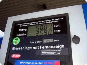 1,399 Euro für einen Liter Super 95 in Österreich