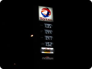 Die übrigen Kraftstoffpreise