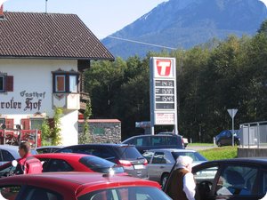 Kraftstoffpreise in Österreich (Tirol, 03.10.2012)